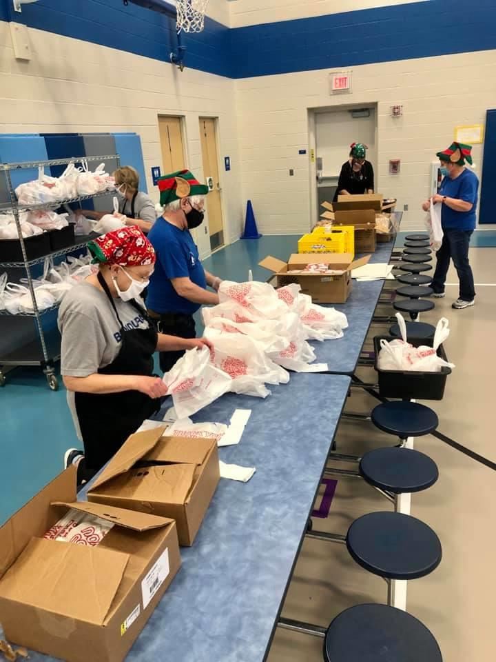 meal assembly line at morris elementary 